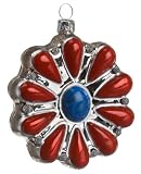 Ornaments To Remember Coral Bolo Pendant Hand-Blown Glass Ornament