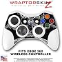 Chrome Skull on Black Skin by WraptorSkinz TM fits XBOX 360 Wireless Controller (CONTROLLER NOT INCLUDED)