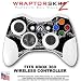 Chrome Skull on Black Skin by WraptorSkinz TM fits XBOX 360 Wireless Controller (CONTROLLER NOT INCLUDED)