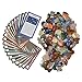 Fantasia Materials: 2 lbs XSmall Tumbled Polished Natural Gem Stones with Educational Rock Information and Identification Cards - avg 0.50