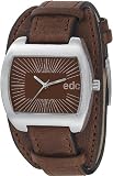edc by Esprit Damen - Armbanduhr Rocky Belt braun Analog Quarz