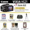Canon VIXIA HG21 Hard Disk Drive High Definition Camcorder With Ultimate Vixia Accessory Package Includes filter Set, 3HR Battery & Charger, 4GB Memory, Tripod, Case + More