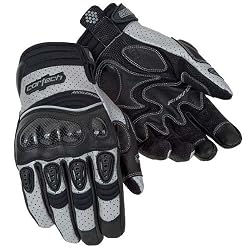 Cortech Accelerator Series 2 Men's Leather Street Motorcycle Gloves - Silver