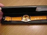 Gossip Ladies Leather Orange Goldtone Watch New in Box