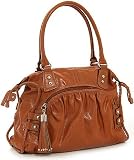 Large Deep, Dark Orange ''Kelsey'' Satchel