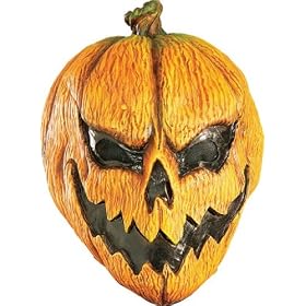 Scary Pumpkin Headless Horseman Halloween Costume Mask