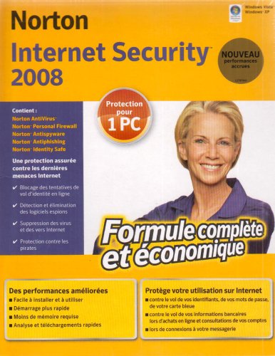 Norton internet security 2008 - 1 poste
