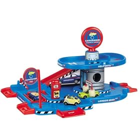 Carabinieri Policy City 2 Level Parking Garage Play Set: Includes 1 Die-Cast Siku Car by Faro