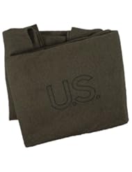 Sports: Olive Drab Wool Bed Blanket, Genuine U.S. Military Surplus; NSN: 7210-00-282-7950 - USGI