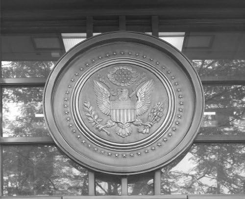 Photography Poster - Exterior medallion Robert N.C. Nix Federal Building Phil...