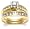 10k Diamond Bridal Set (3/4 cttw, IJK Color, I3 Clarity), Size 7