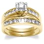 10k Choice of White or Yellow Gold Diamond Bridal Set (3/4 cttw, IJK Color, I3 Clarity)