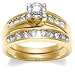 Jewelry : 10k Choice of White or Yellow Gold Diamond Bridal Set (3/4 cttw, IJK Color, I3 Clarity)