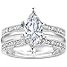 Silver Cathedral Style Ring Guard with Millgrained Edges and Filigree Design with CZ (0.29 ct. twt.)