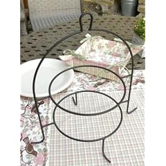 ETAGERE F�R TELLER & SCHALEN LANDHAUS METALL 2 ABLAGEN