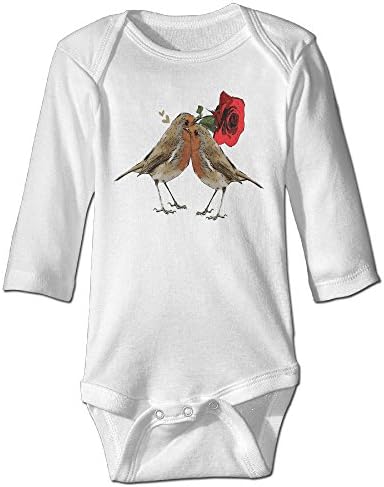 Newborn Baby Boys Sweet Love Birds Baby Costume LONG SLEEVES