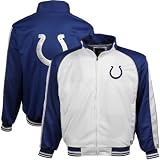 NFL Men's Indianapolis Colts White And Team Color Track Jacket (White, Medium)