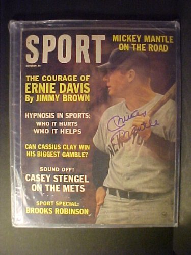 Mickey Mantle New York Yankees Autographed October 1963 Sport Magazine