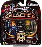 Review Forbidden Planet  / Battlestar Galactica Mini-Mates - Cain & Starbuck