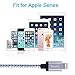 Bestfy(TM) 3Pack 3FT Nylon Braided 8pin to USB Sync Data and Charging Cable Cord with Alumnium Heads for iPhone 6/6 Plus/6s/6s Plus, iPhone 5 5c 5s, iPad 4 Mini Air iPod Nano 7 iPod Touch 5 (white)
