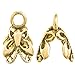 14k Gold on 925 Sterling Silver Butterfly Bail Pendant Connector Clasp / Findings