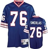 Fred Smerlas Blue Reebok NFL Premier Throwback Buffalo Bills Jersey