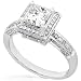 Jewelry : One of a Kind 1 3/4ctw White Gold EGL Certified Princess Diamond Ring (HI/SI)