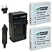 Wasabi Power Battery (2-Pack) and Charger for Canon NB-6L, CB-2LY and Canon PowerShot D10, D20, S90, S95, S120, SD770 IS, SD980 IS, SD1200 IS, SD1300 IS, SD3500 IS, SD4000 IS, SX170 IS, SX240 HS, SX260 HS, SX280 HS, SX500 IS, SX510 HS, ELPH 500 HS