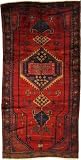 5'2 x 10'4 Red Persian Hand Knotted Wool Shiraz Runner Rug