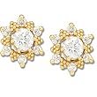 14K Yellow Gold Diamond Earring Jackets - 0.25 Ct.