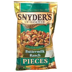 Snyder's of Hanover Buttermilk Ranch Pretzel Pieces, 10-Ounce Packages (Pack of 12)
