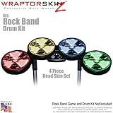 Radioactive Colors Skin by WraptorSkinz fits Rock Band Drum Set for Nintendo Wii, XBOX 360, PS2 & PS