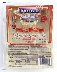 Racconto Whole Wheat Potato Gnocchi, 17.6-Ounce Bags (Pack of 6)