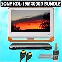 Sony Bravia M-Series KDL-19M4000/D 19-Inch 720p LCD HDTV (Orange) + Sony DVD Player w/ Accessory Kit