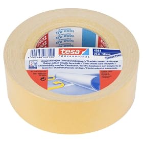 Tesa Heavy Duty Double Sided Carpet And Floor Laying Tape, 50 mm x 25 m