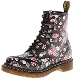 Dr. Martens Women's 1460 W Chukka Boot,Black Vintage Rose Softy,8 UK/Women's 10 M US