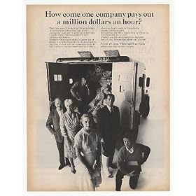 1964 Metropolitan Life Insurance Armored Car Photo Print Ad