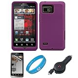 Purple Premium Soft Silicone Skin Cover for Verizon Wireless Droid Bionic T ....
