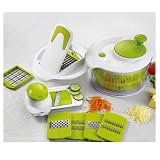 Produkt-Bild: Enrico Salatschleuder Mega-Set 14 teilig Reibe Hobel Gem&uuml;seschneider