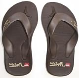 Quiksilver Boys Brown Flip Flops 10 11 13 1 & 2 Childrens Sizes