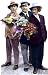 THREE STOOGES - Flowers - LIFE-SIZE WALL DECAL