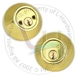 NUSET Keyed Alike Double Cylinder Deadbolt (Brass)