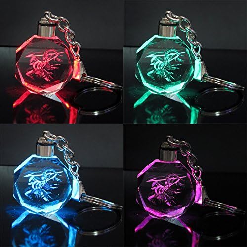 Wander Force League of Legends Role LOL Crystal Colorful Led Key Chain Key Ring Pendant (Kalista)