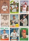 2008 Topps Trading Card History Baseball Complete Mint Series Two 25 Card Set (Cards #26 to 50). Great Looking Cards Showing Today's Players on Vintage Card Designs Including Derek Jeter (1968 Topps), Ken Griffey Jr (1966 Topps), David Wright (1909 T-204), David Ortiz (1967 Topps), Ryan Howard (1982 Topps), Manny Ramirez (1940), Chipper Jones (T-207), Luke Hochevar (Turkey Red), Miguel Cabrera (1940), Hideki Matsui (Japanese Baseball Card) and More!