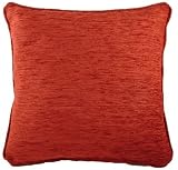 Evans Lichfield Savannah Chenille Cushion - Terracotta 22 x 22 inch Quality Cushions