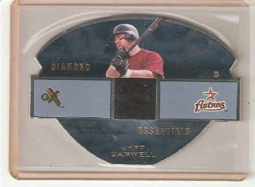 2003 E-X Diamond Essentials Game Jersey 345 JB Jeff Bagwell (Baseball Cards) (Piece of Authentic Jersey - Serial #'d to 345)