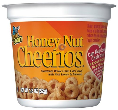 General Mills Honey Nut Cereal, 1.8-Ounce Cup (Pack of 60) by General Mills