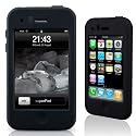 SportGrip iSkin Black - Silikon-Tasche & Displayschutz für Apple iPhone 3G / 3GS