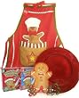 Gingerbread Baking Apron Gift Set