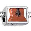 Pugster Words live Love Laugh Classic Guitar Photo European Beads Fits Pandora Charm Bracelet